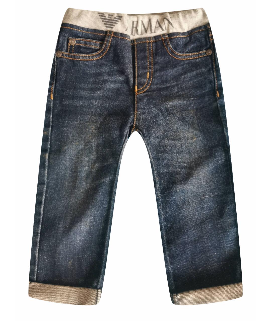 ARMANI JEANS Синие деним детские джинсы, фото 1