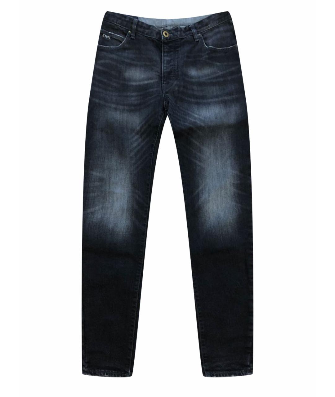 EMPORIO ARMANI Черные хлопковые джинсы скинни, фото 1
