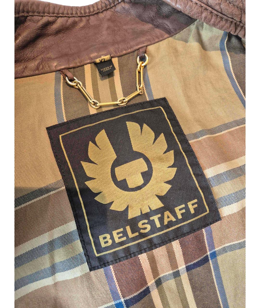 BELSTAFF Коричневая кожаная куртка, фото 8