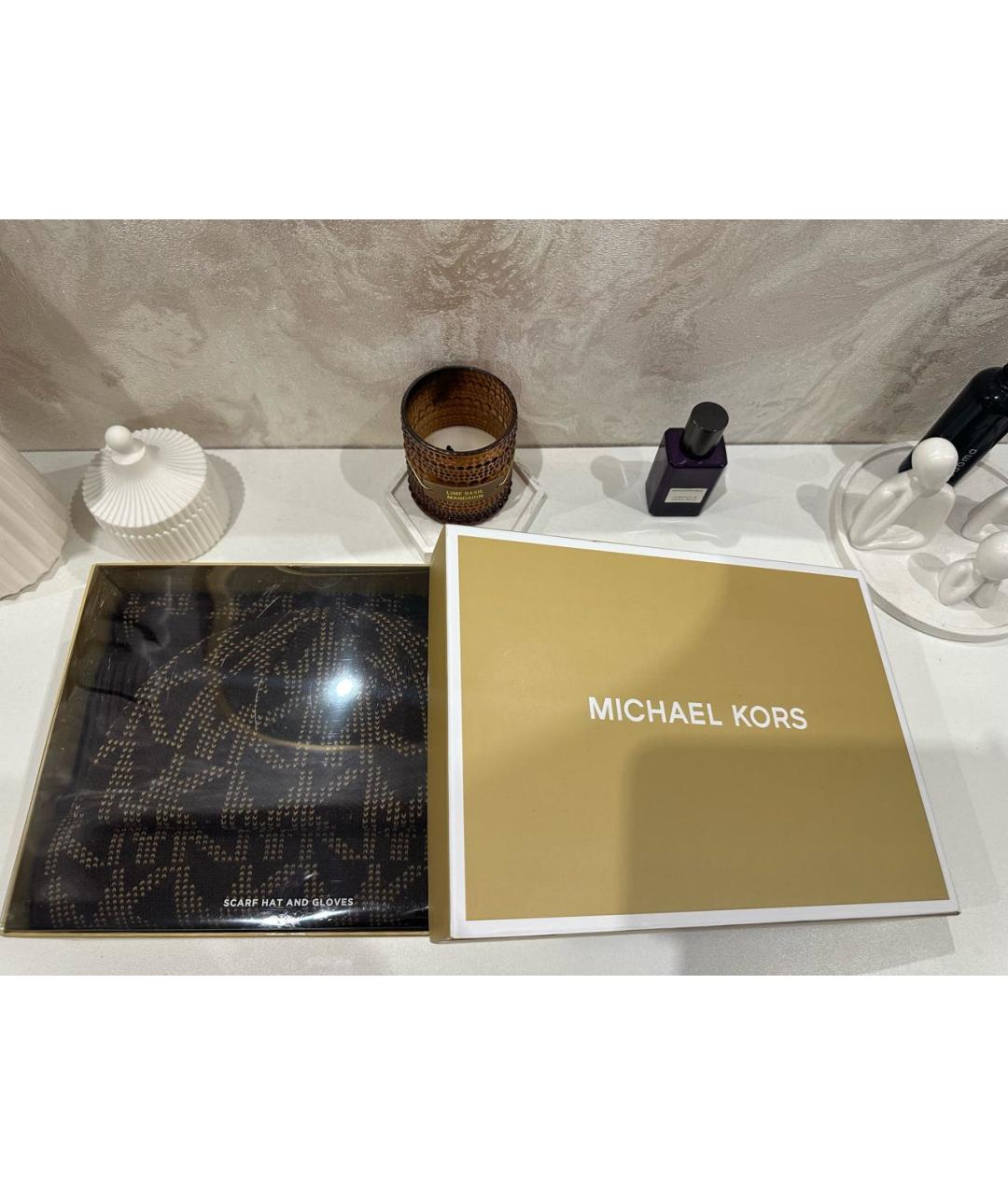 MICHAEL KORS Коричневая шерстяная шапка, фото 8