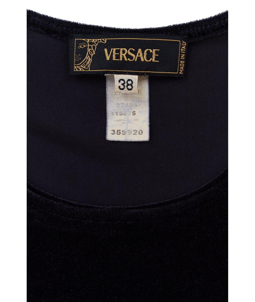 VERSACE Черная майка, фото 3