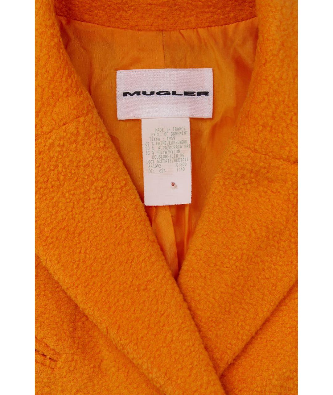 MUGLER VINTAGE Оранжевая куртка, фото 5