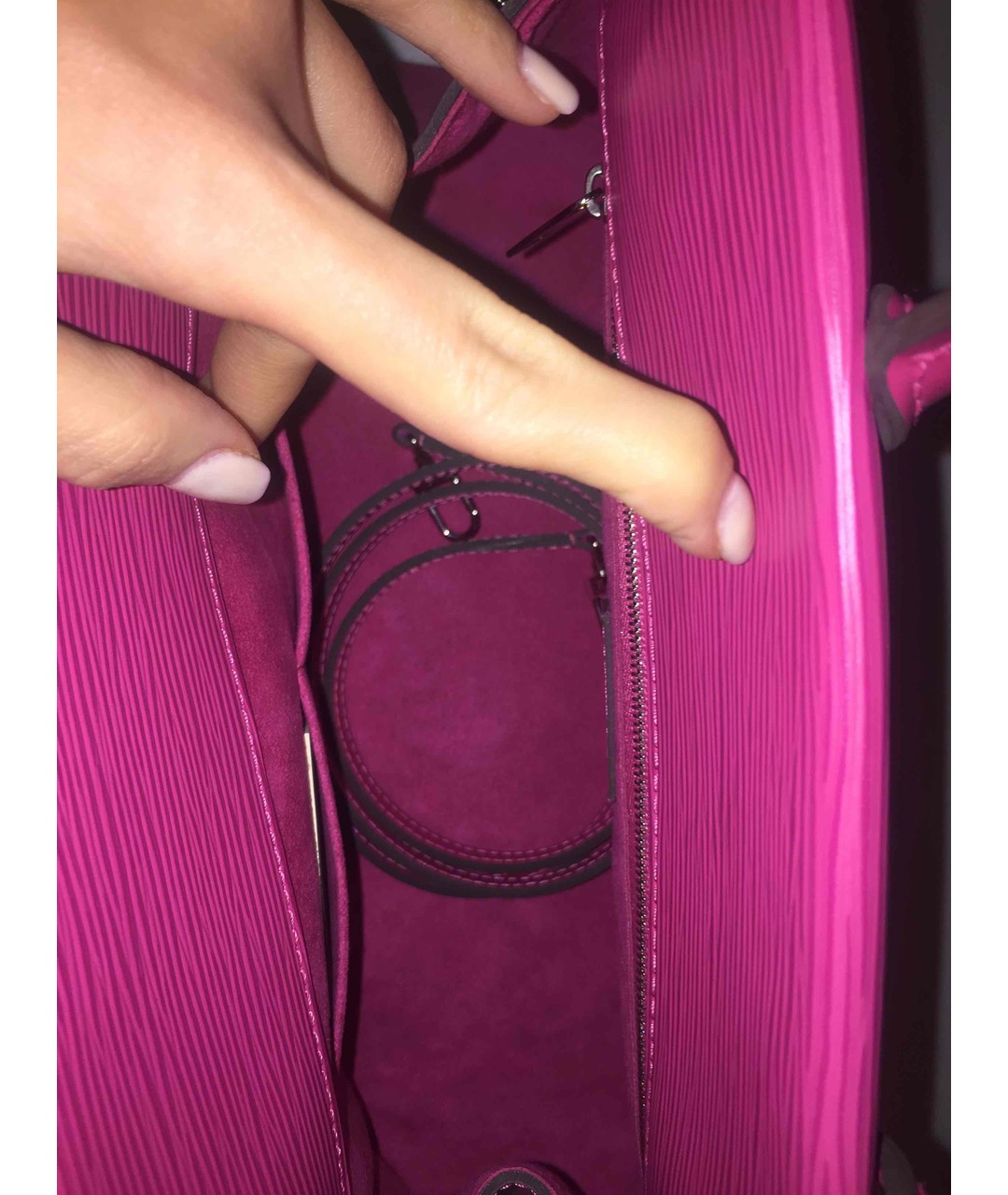 LOUIS VUITTON PRE-OWNED Розовая кожаная сумка тоут, фото 3