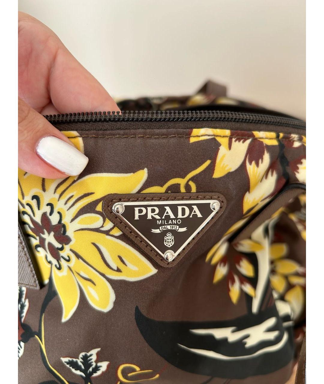 PRADA Коричневая сумка тоут, фото 4