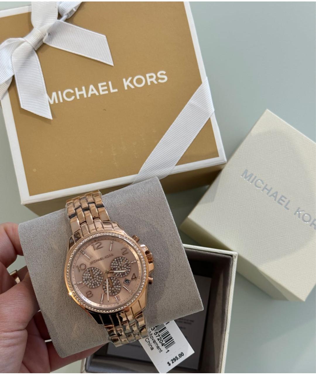 MICHAEL KORS Золотые часы, фото 4