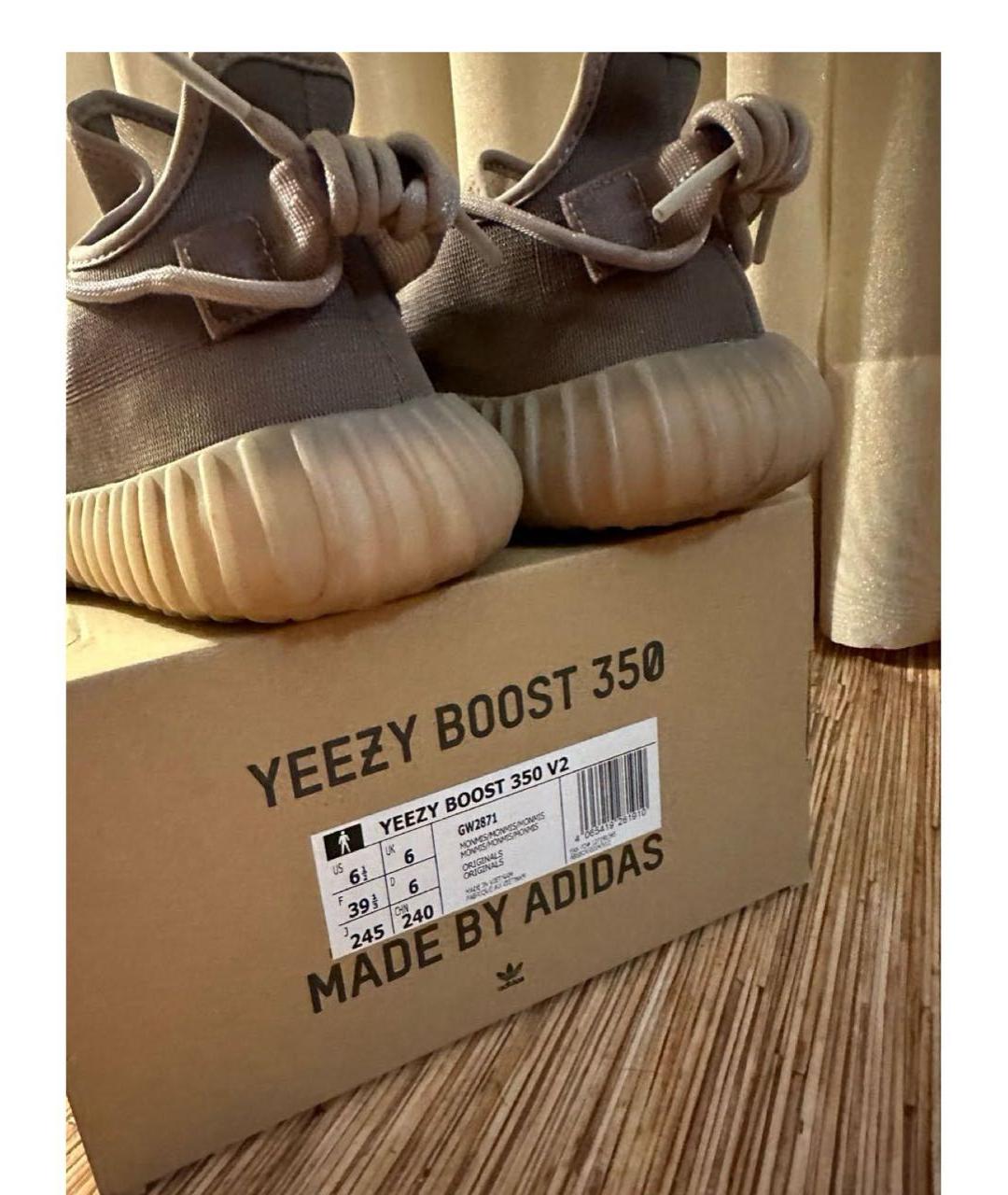 ADIDAS YEEZY Бежевые кроссовки, фото 4