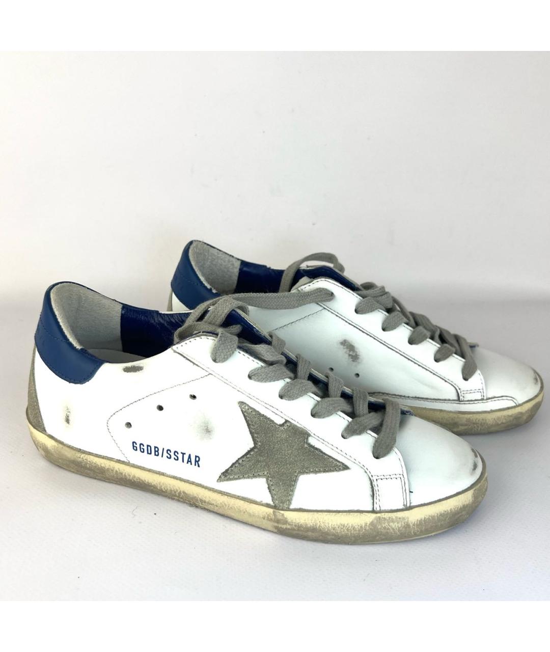 GOLDEN GOOSE DELUXE BRAND Белые кожаные кеды, фото 2