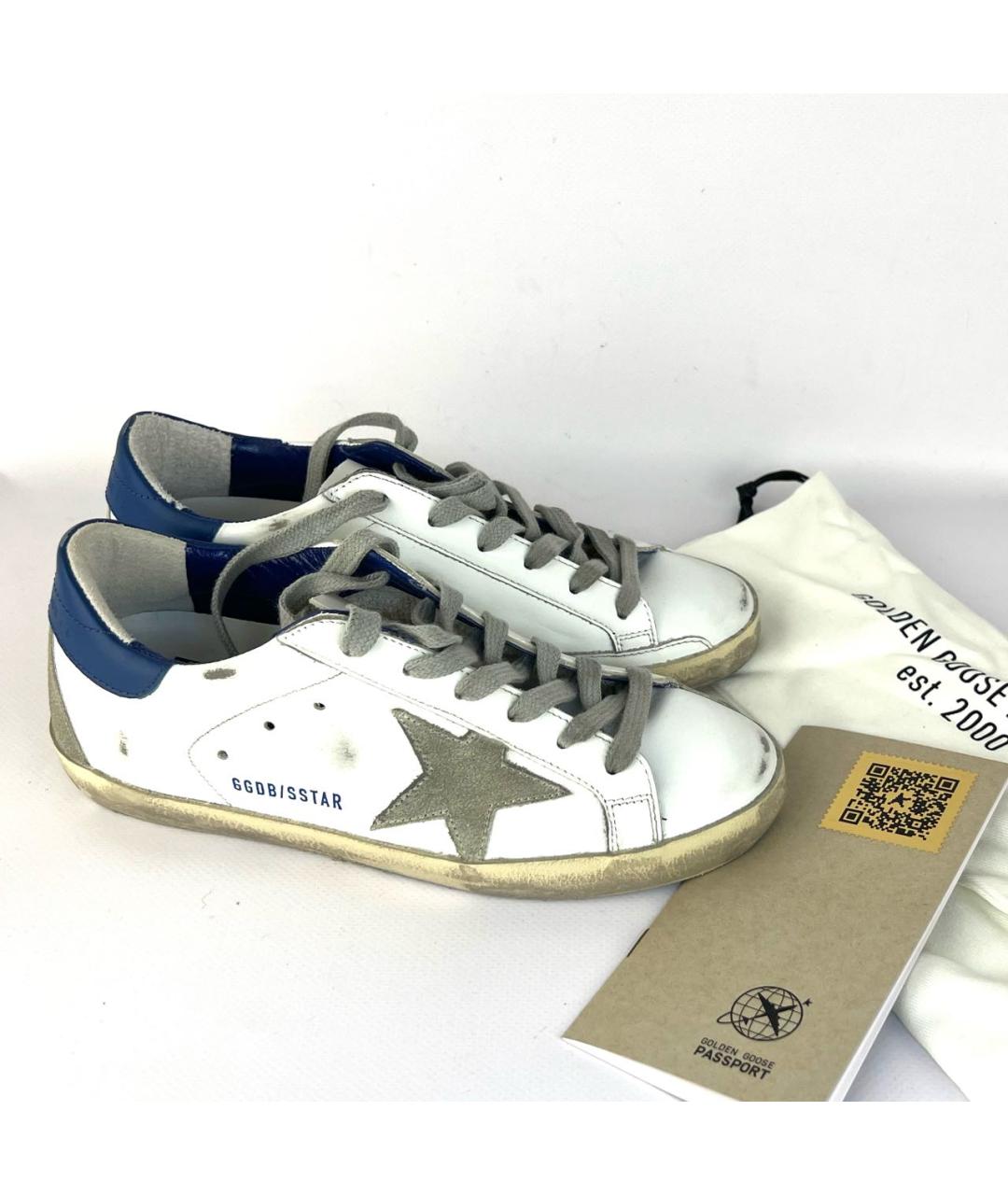 GOLDEN GOOSE DELUXE BRAND Белые кожаные кеды, фото 3