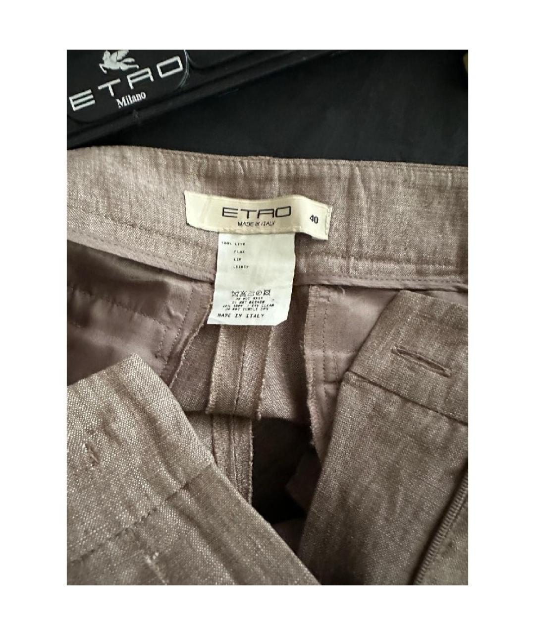 ETRO Льняные прямые брюки, фото 3