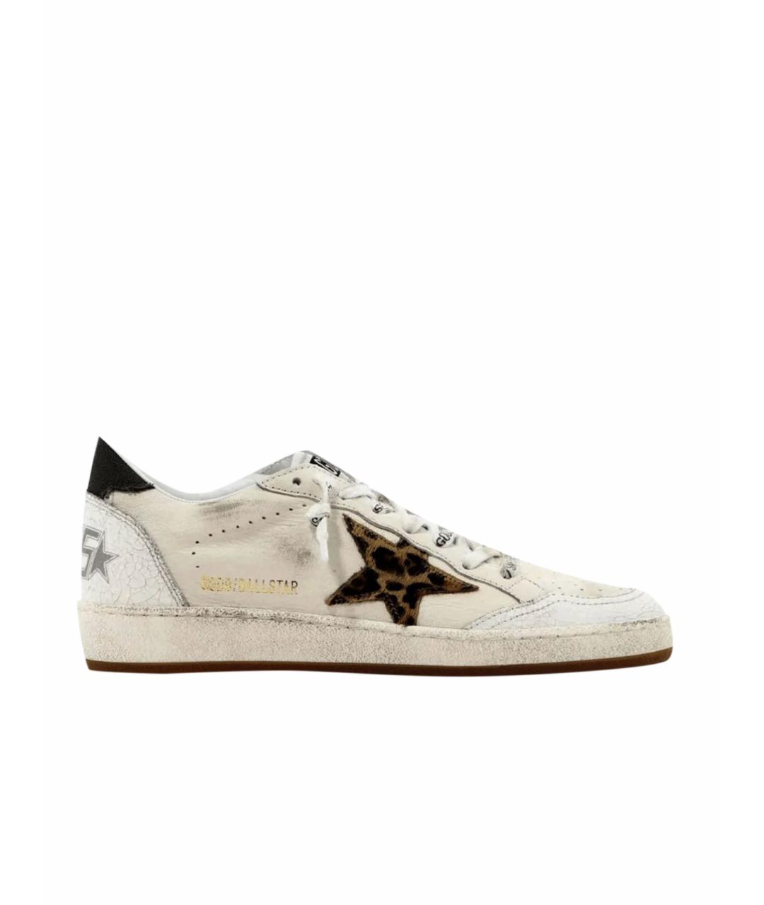 GOLDEN GOOSE DELUXE BRAND Белые кожаные кеды, фото 1