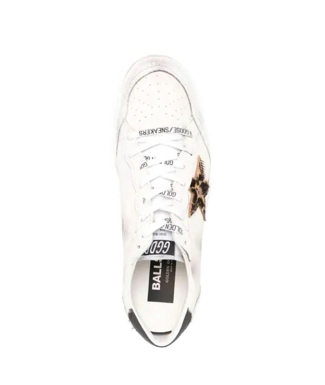 GOLDEN GOOSE DELUXE BRAND Белые кожаные кеды, фото 3