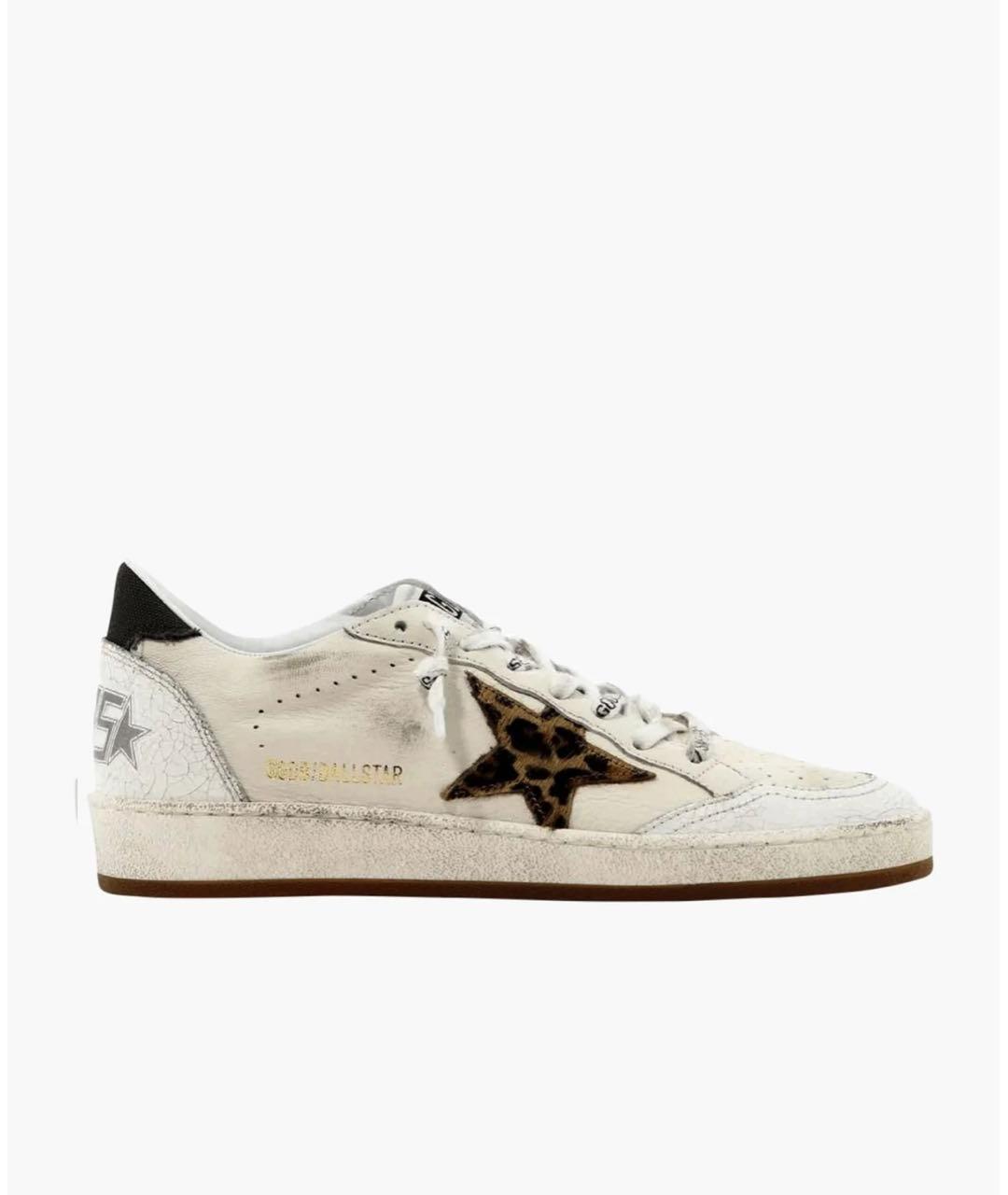 GOLDEN GOOSE DELUXE BRAND Белые кожаные кеды, фото 2