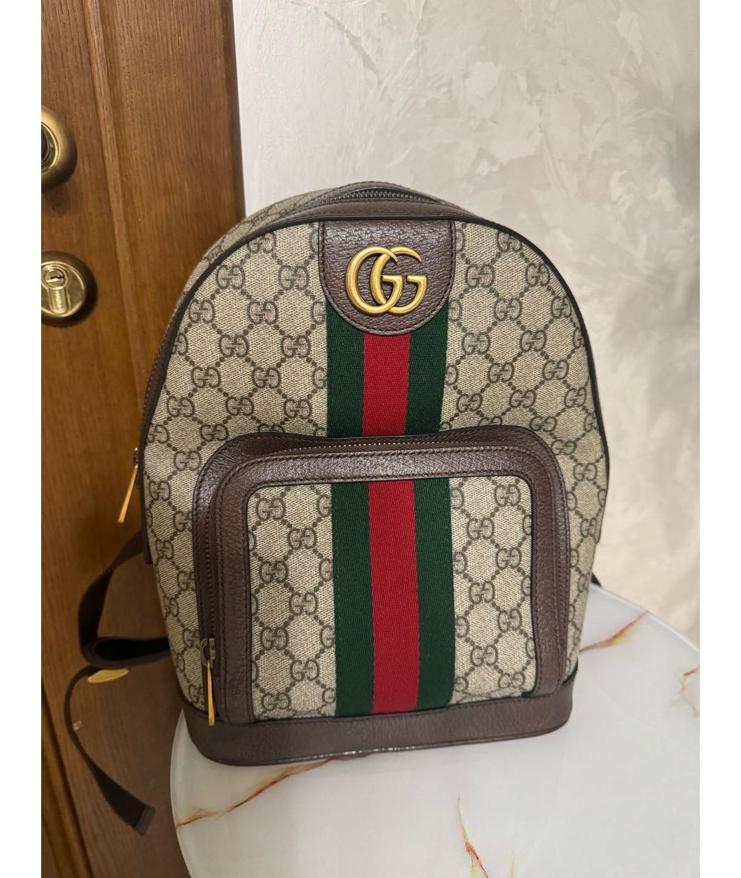 GUCCI Коричневый рюкзак, фото 5