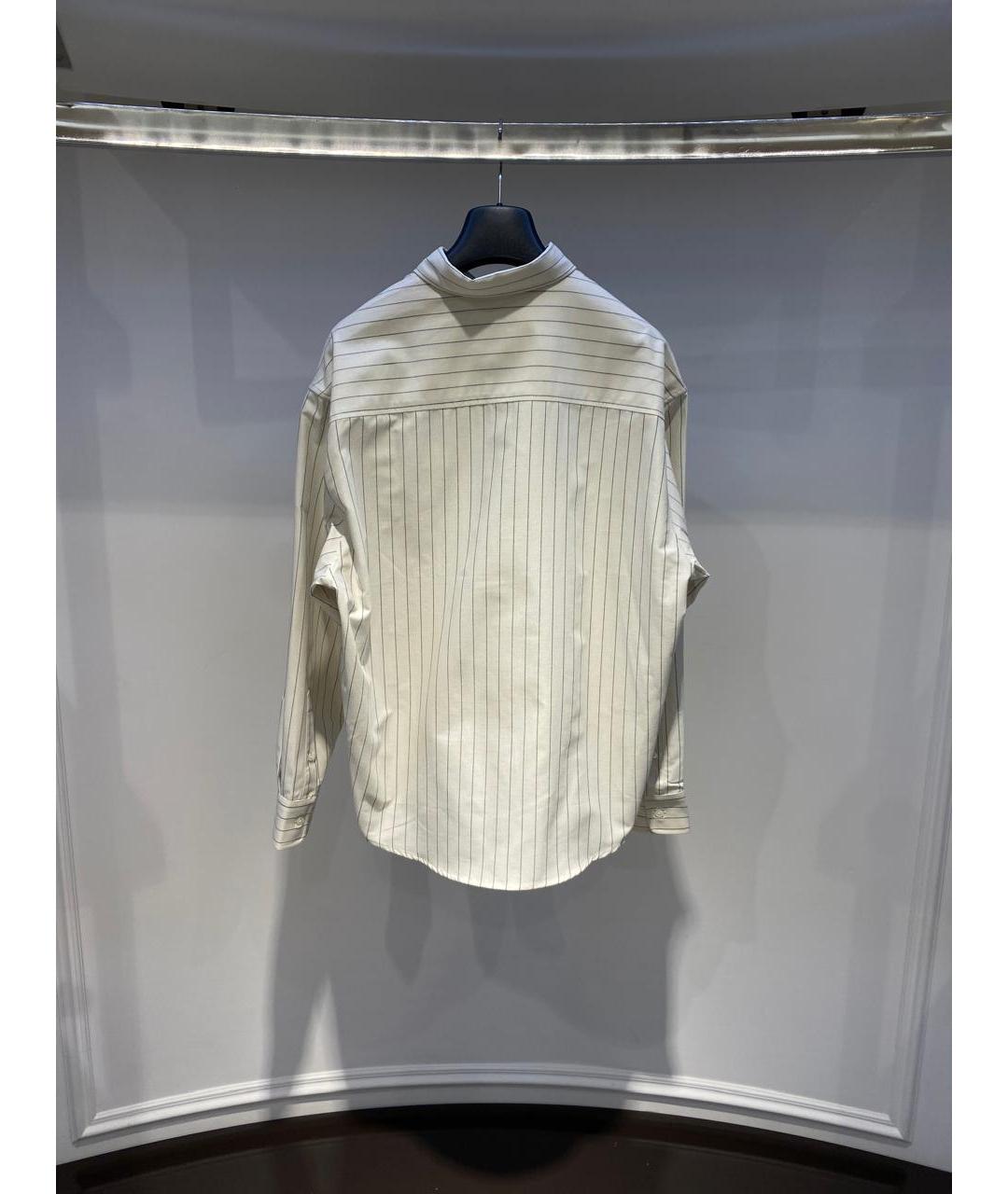 AMI Бежевая хлопковая рубашка, фото 3