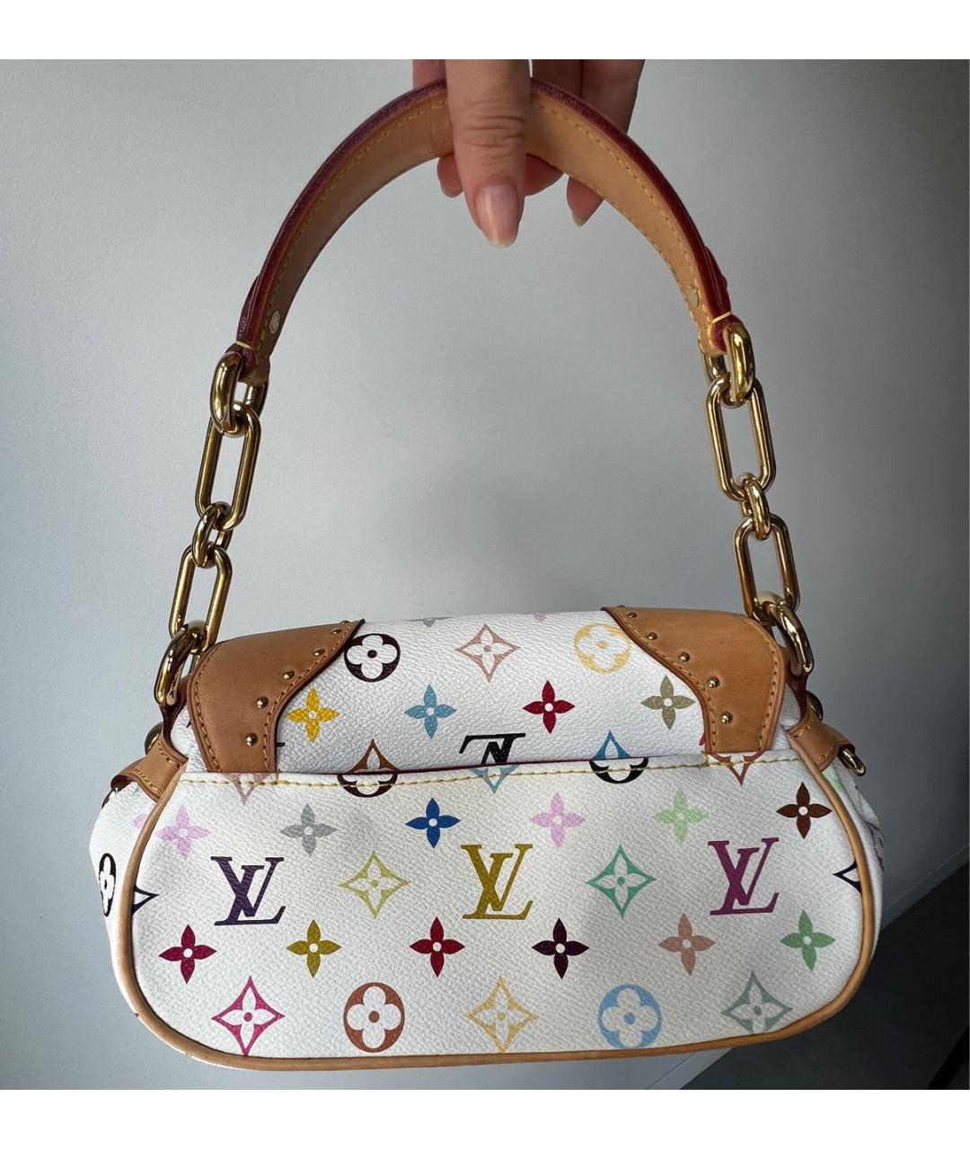 LOUIS VUITTON Белая сумка с короткими ручками, фото 2