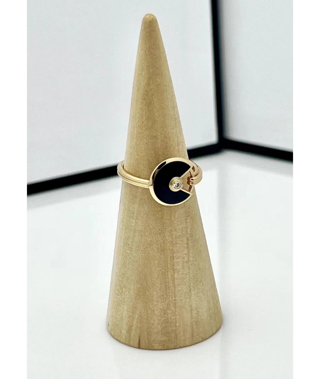 CARTIER Черное кольцо из розового золота, фото 4