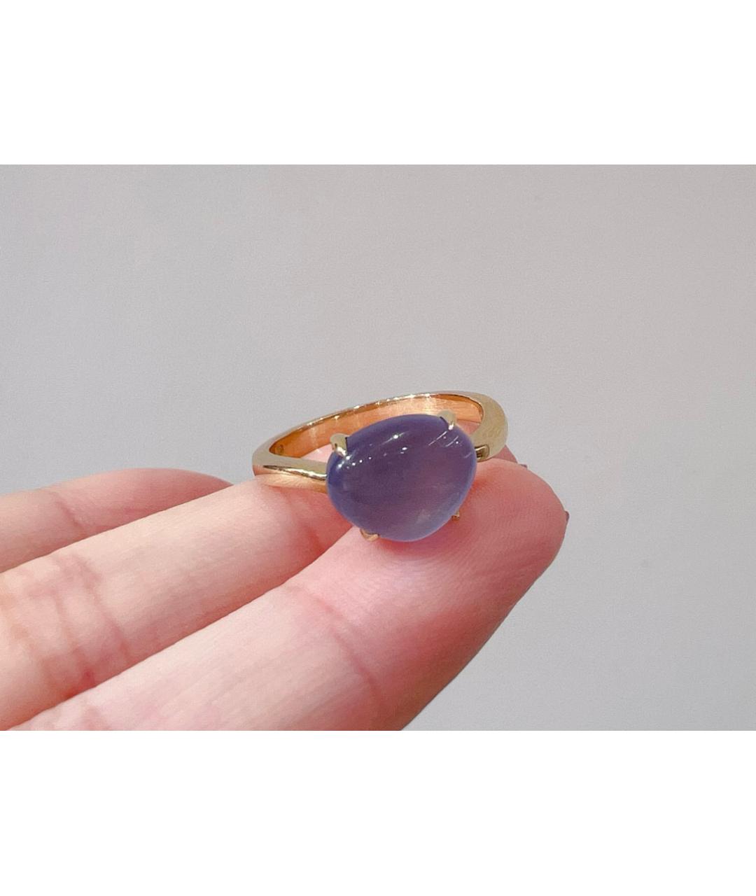 BVLGARI Фиолетовое кольцо из розового золота, фото 9