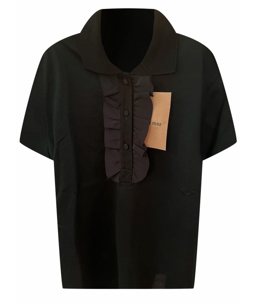 MIU MIU Черная хлопковая блузы, фото 1
