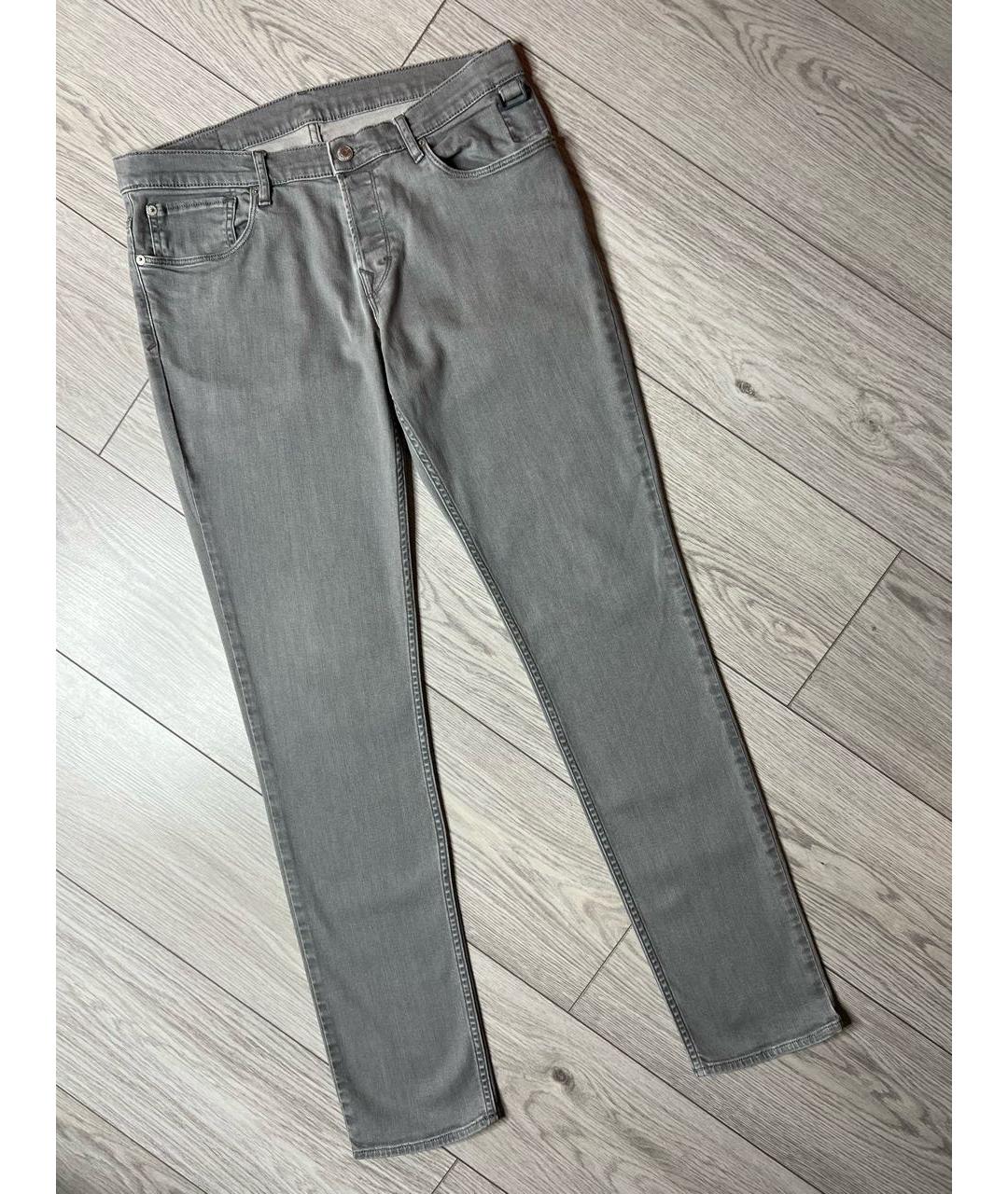 ZADIG & VOLTAIRE Серые хлопко-эластановые джинсы скинни, фото 9