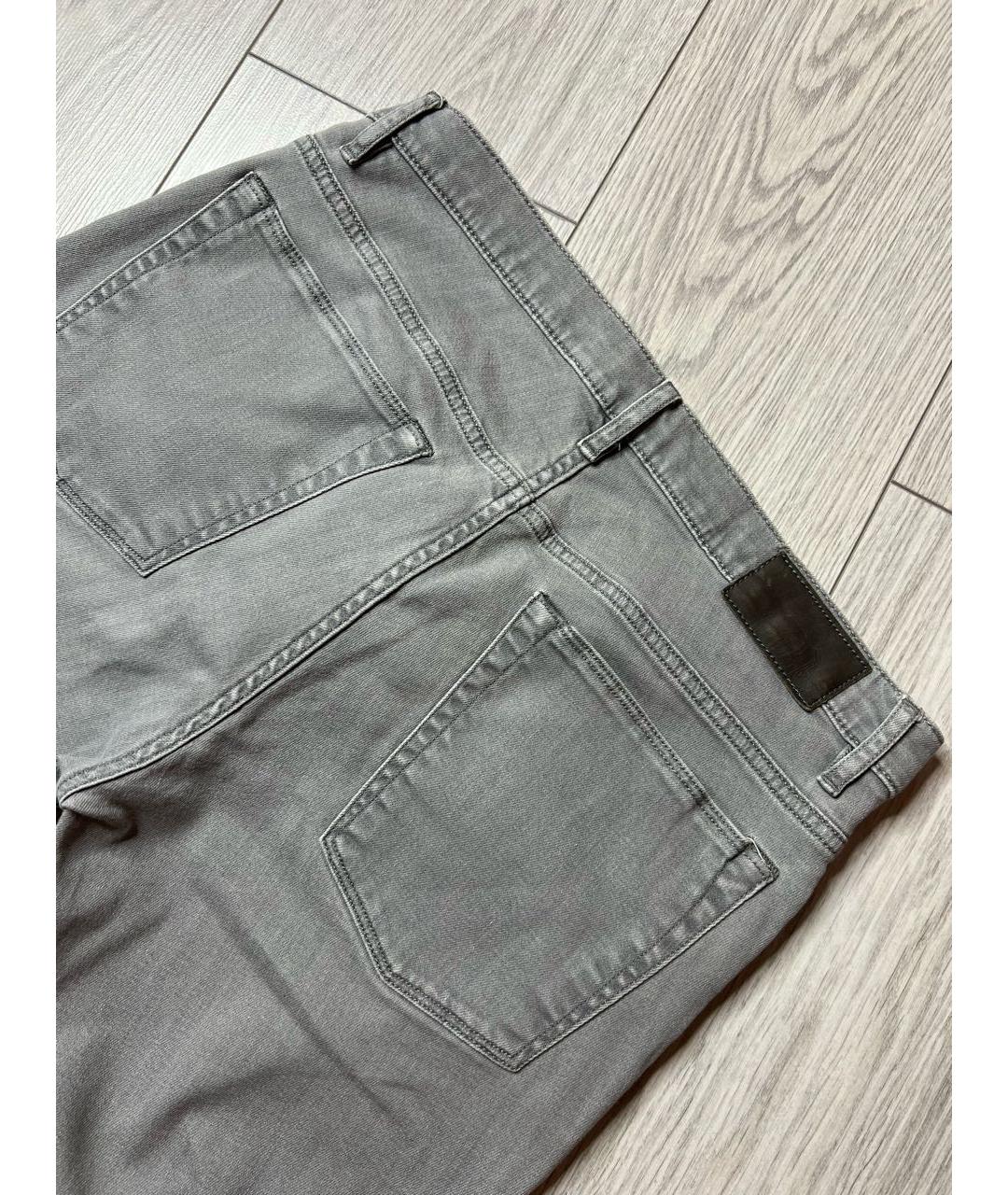 ZADIG & VOLTAIRE Серые хлопко-эластановые джинсы скинни, фото 4