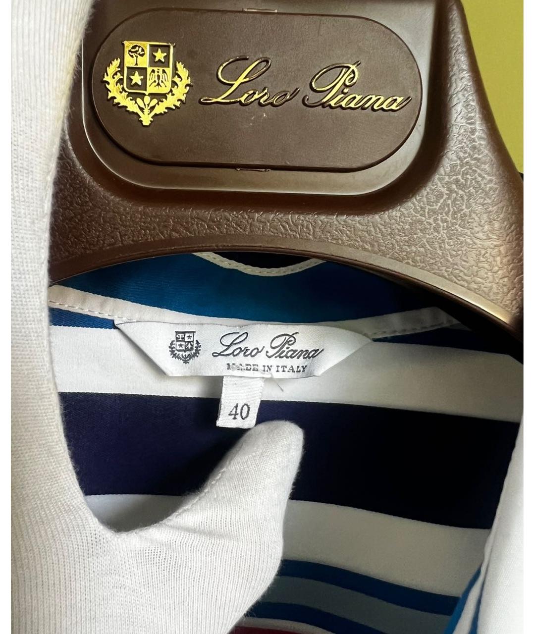 LORO PIANA Мульти хлопковое повседневное платье, фото 7