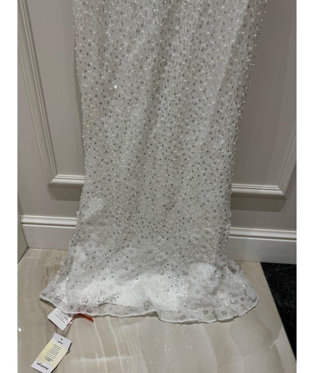 SELF-PORTRAIT Белое полиамидовое свадебное платье, фото 4