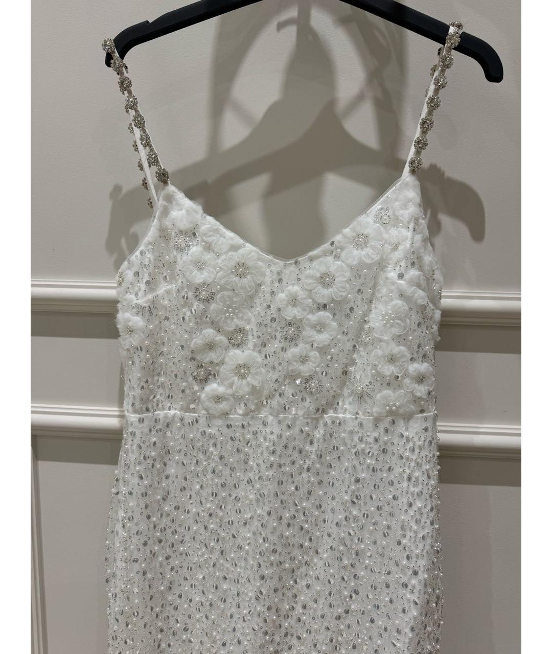 SELF-PORTRAIT Белое полиамидовое свадебное платье, фото 5