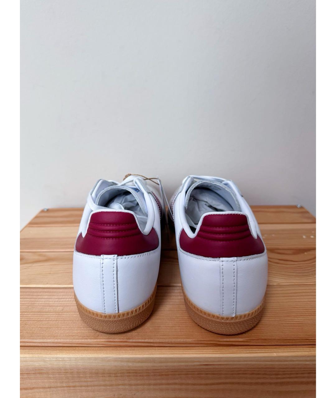 ADIDAS Белые кожаные низкие кроссовки / кеды, фото 4