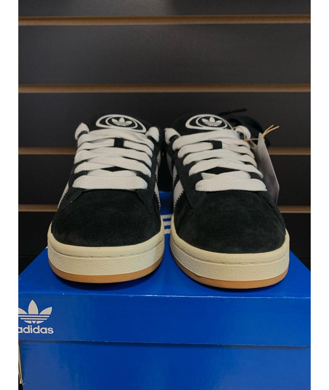 ADIDAS Черные замшевые низкие кроссовки / кеды, фото 3