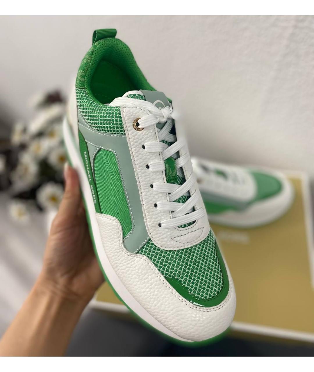 MICHAEL KORS Зеленые кроссовки, фото 4