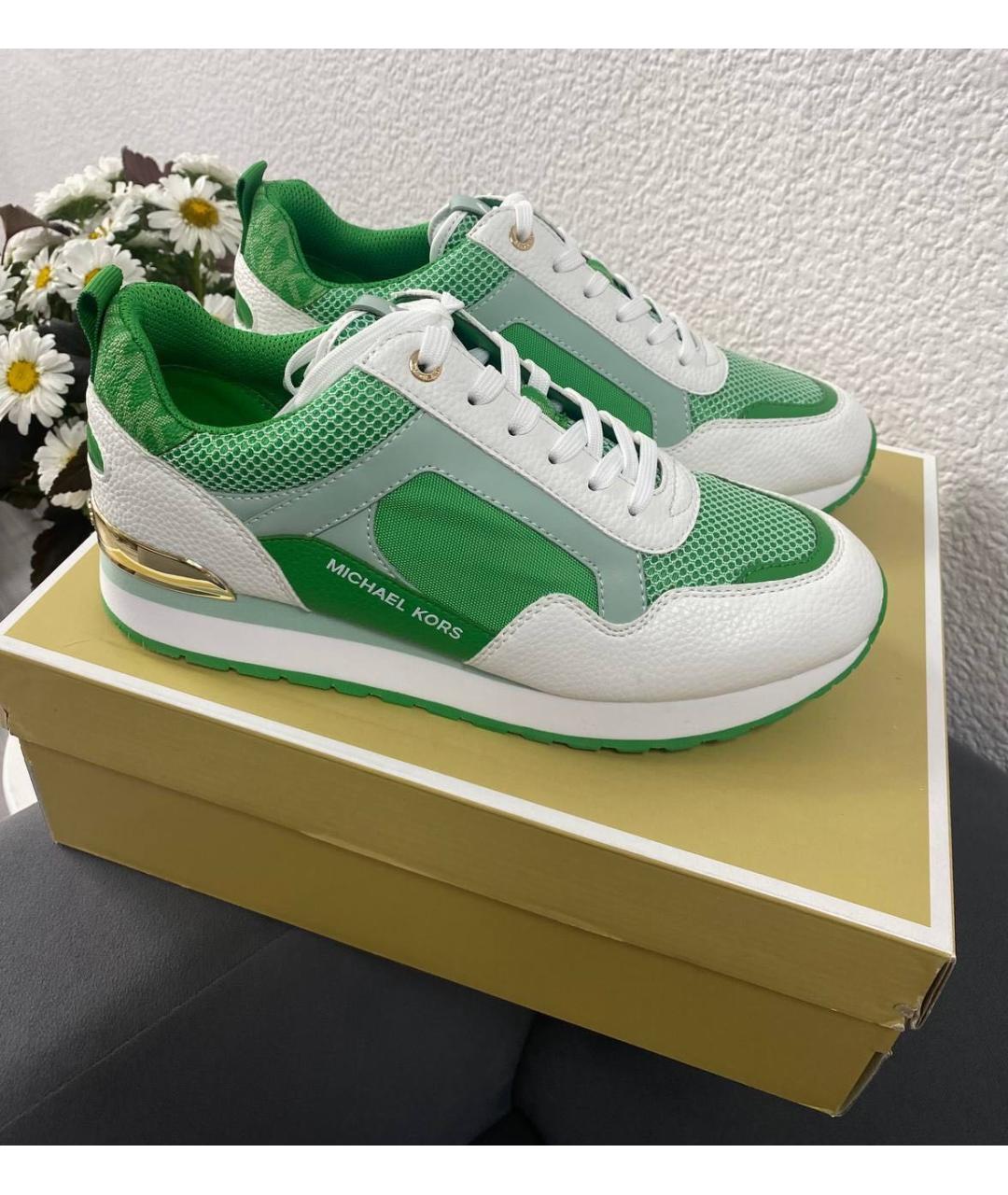 MICHAEL KORS Зеленые кроссовки, фото 5
