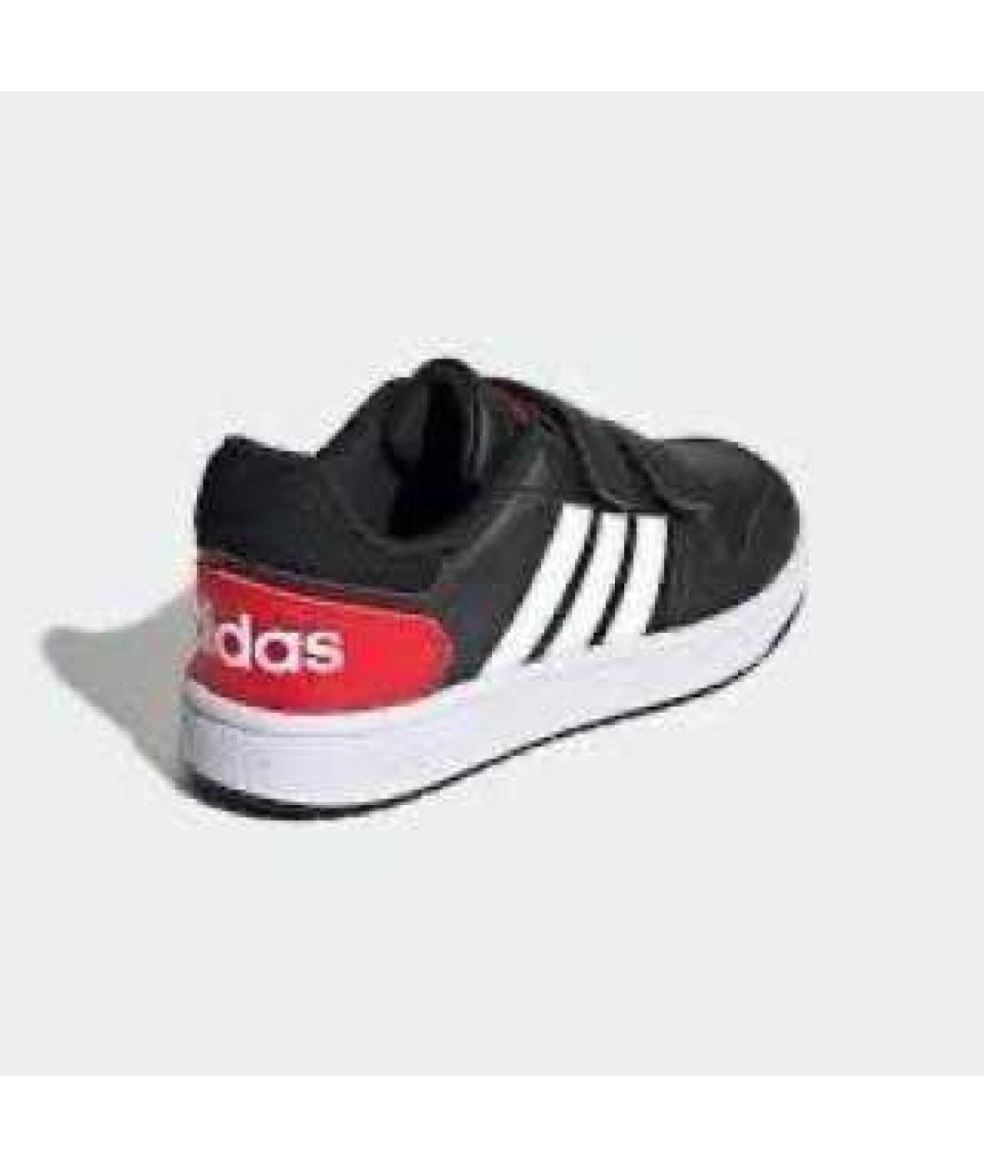 ADIDAS Черные кожаные кеды, фото 4