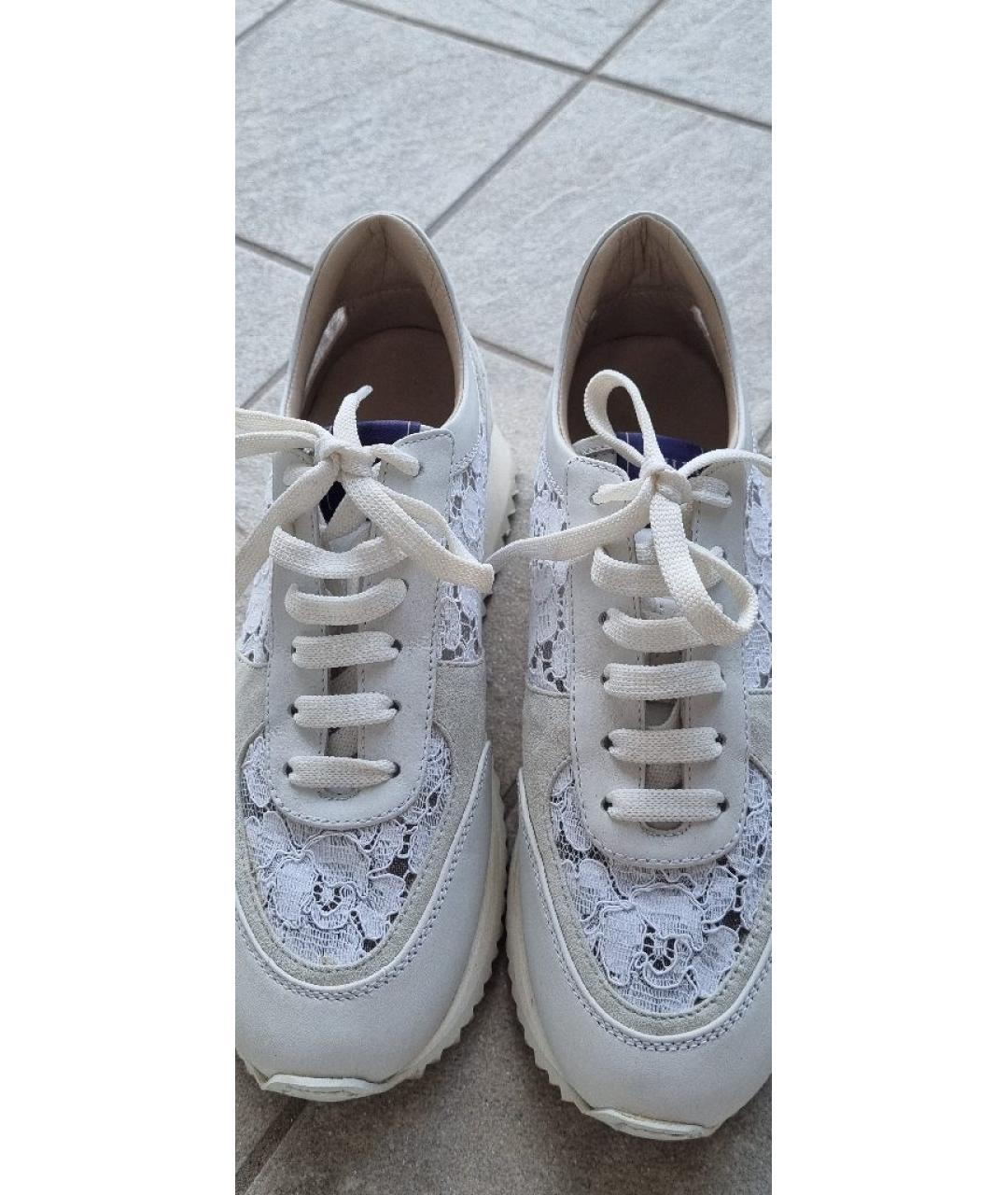 LE SILLA Белые кожаные кроссовки, фото 3