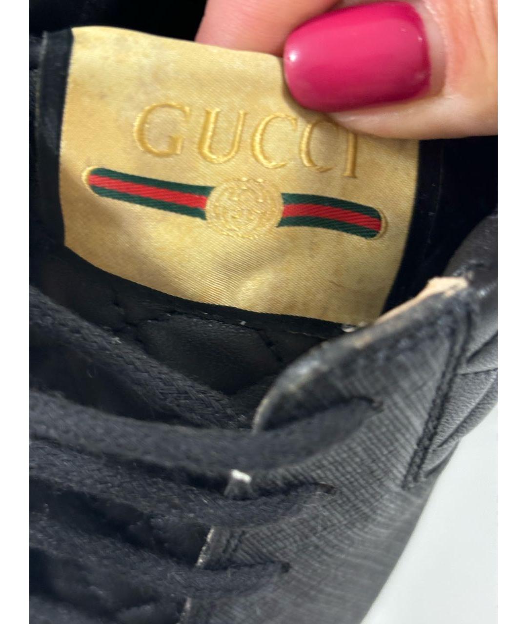 GUCCI Черные кожаные ботинки, фото 5