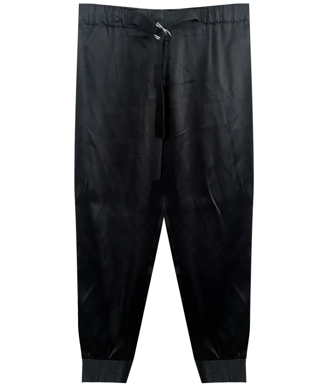 ICEBERG Черные атласные брюки широкие, фото 1