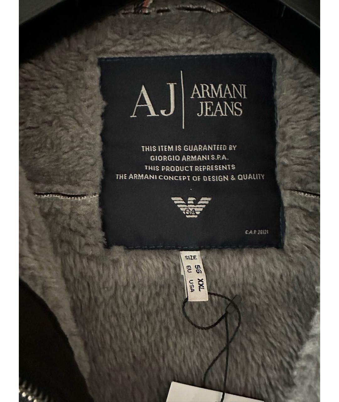 ARMANI JEANS Антрацитовая дубленка/шуба, фото 3