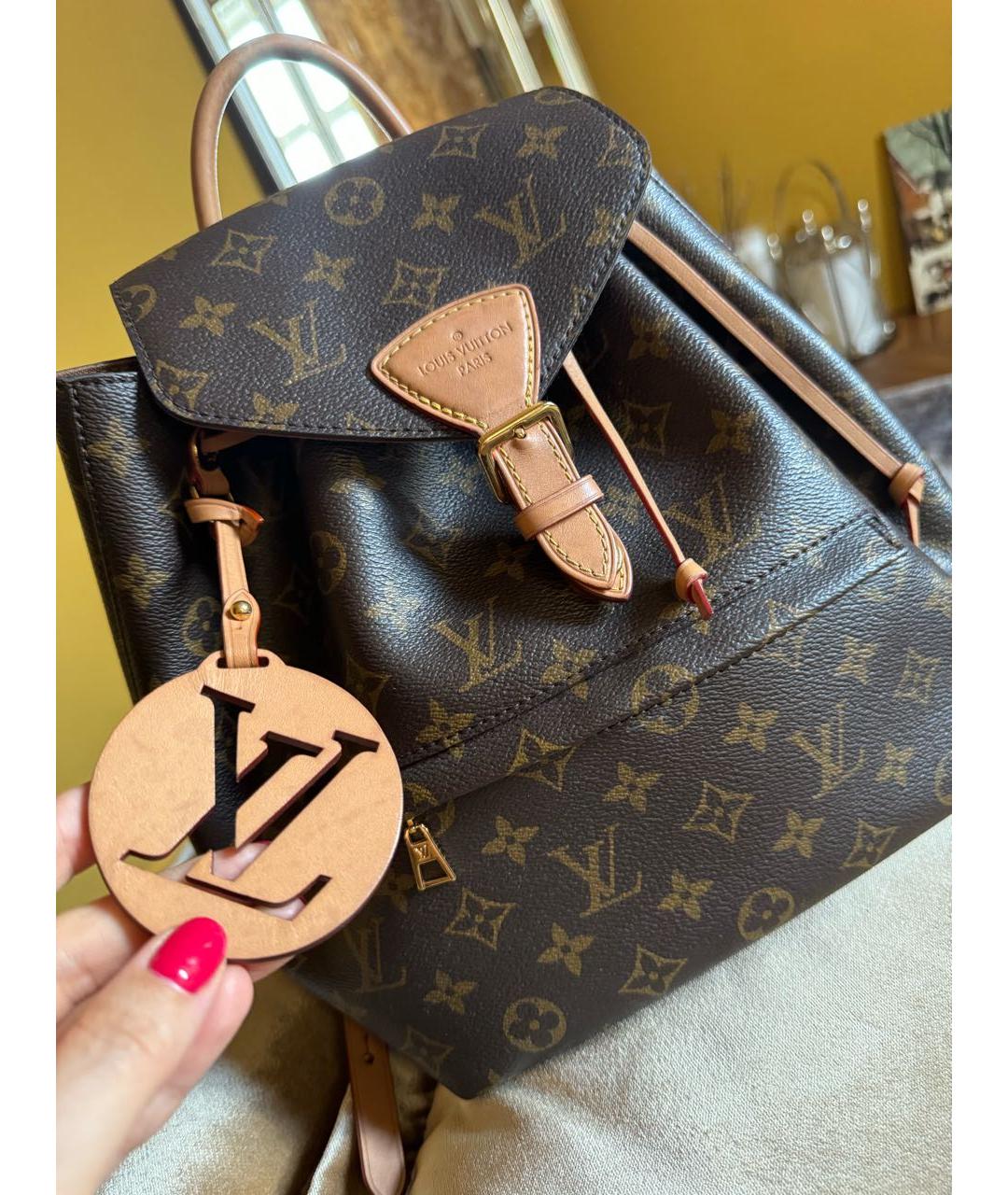 LOUIS VUITTON Коричневый рюкзак, фото 2