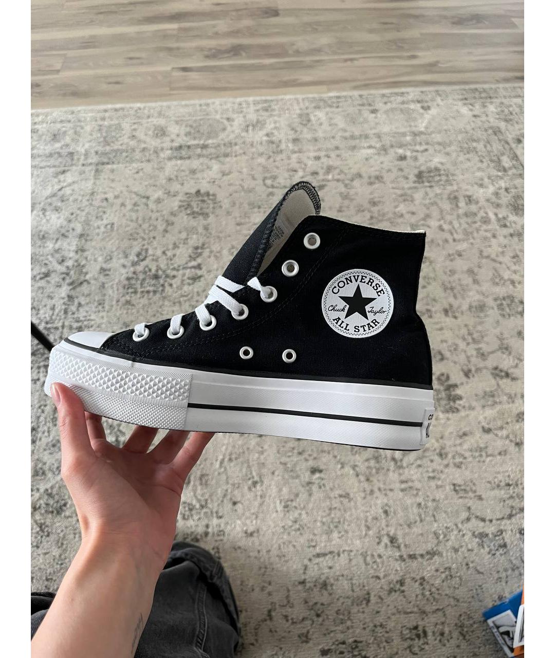 CONVERSE Черные текстильные кеды, фото 7