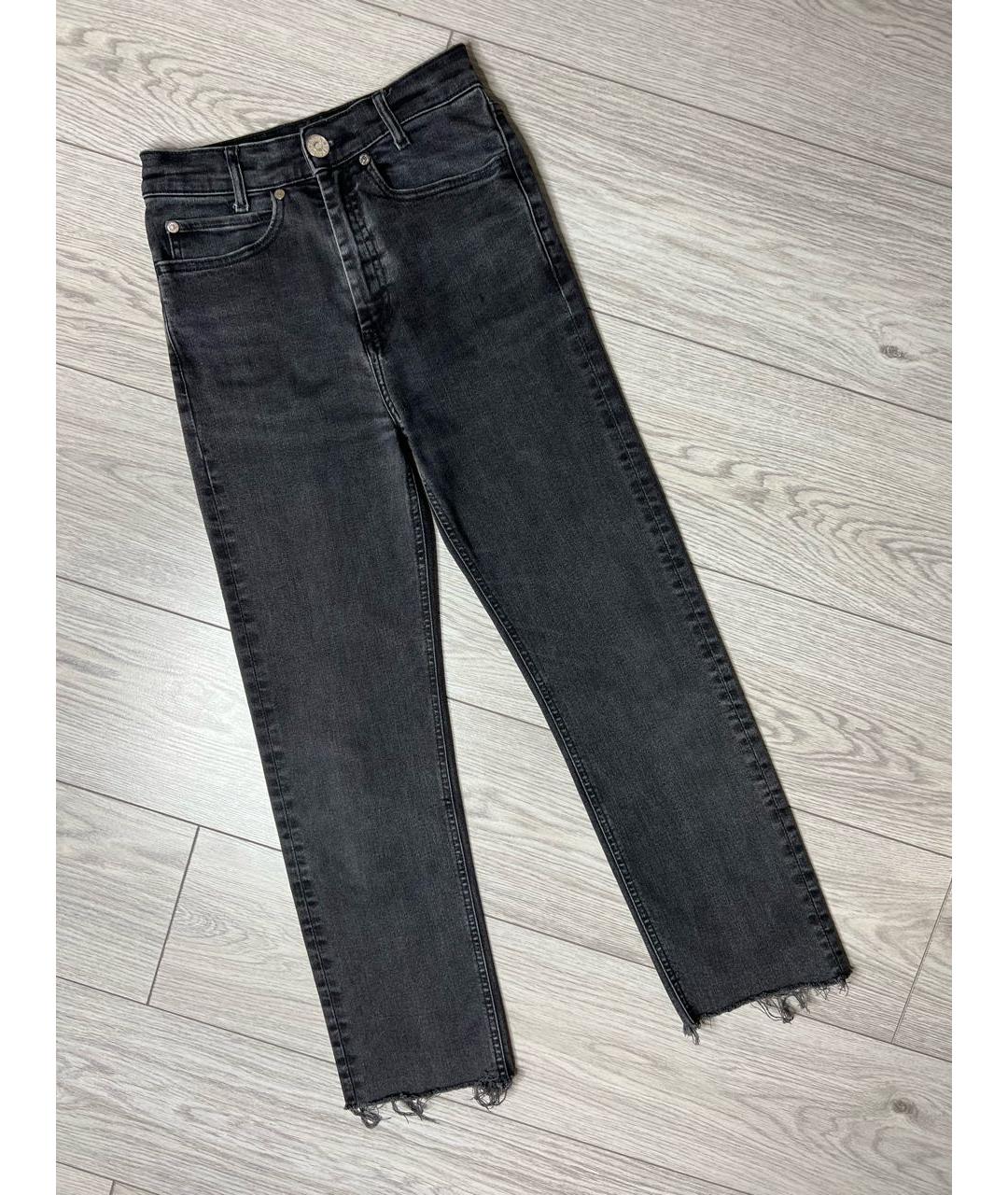 SANDRO Серые хлопко-эластановые джинсы слим, фото 9