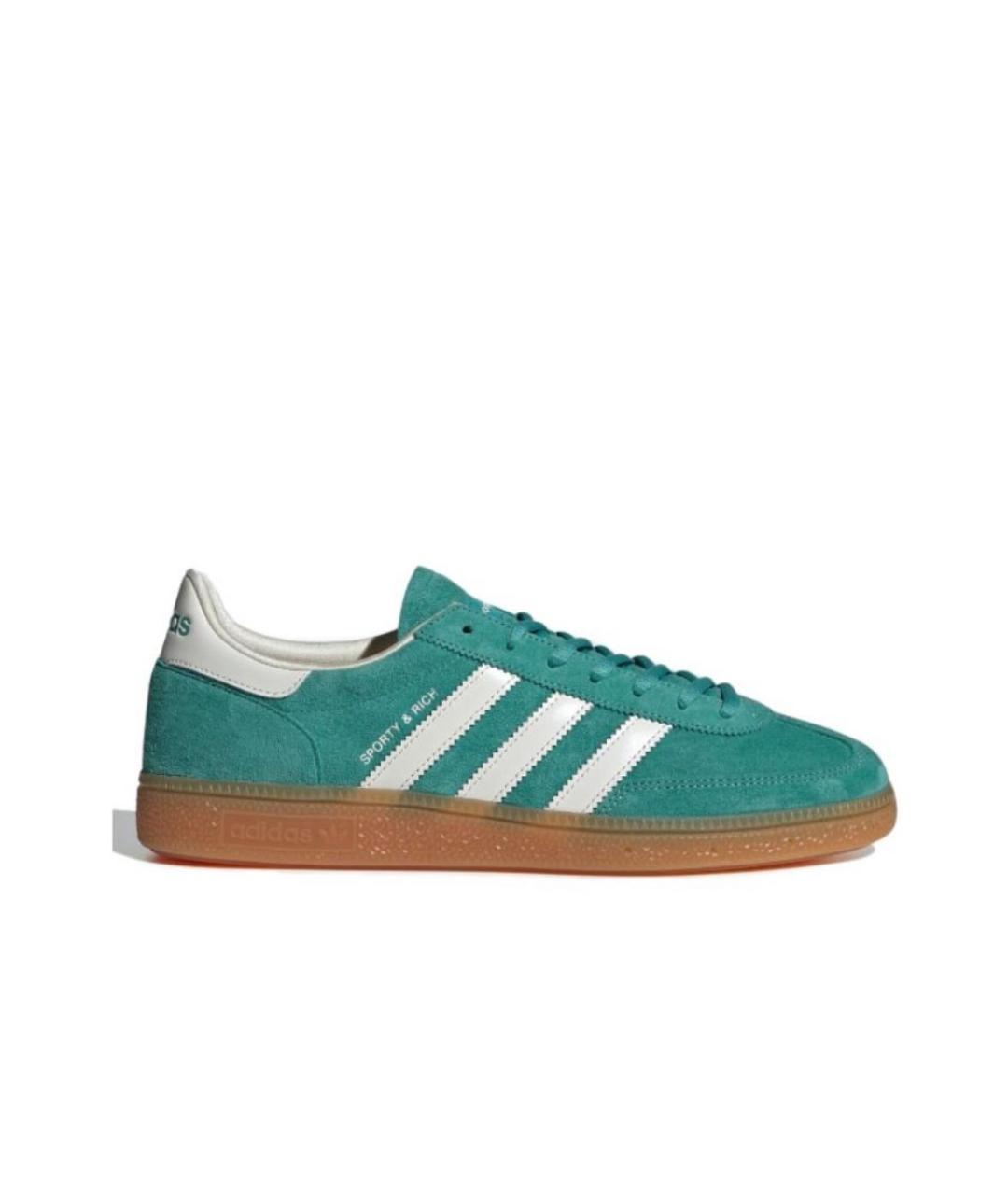 ADIDAS Зеленые замшевые кроссовки, фото 3
