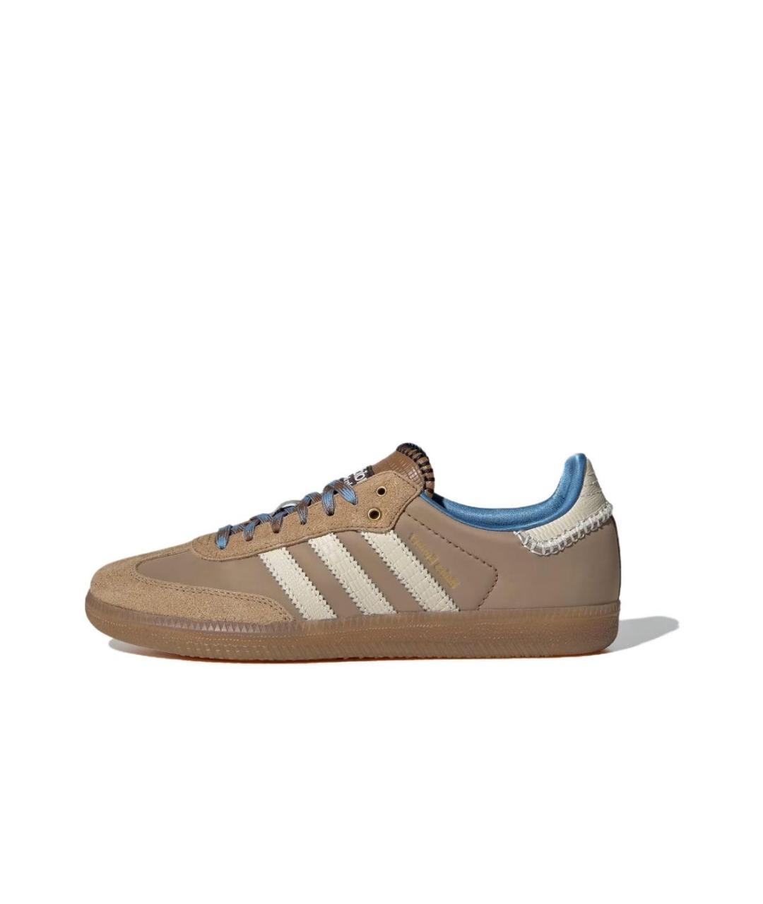 ADIDAS Горчичные замшевые кроссовки, фото 3