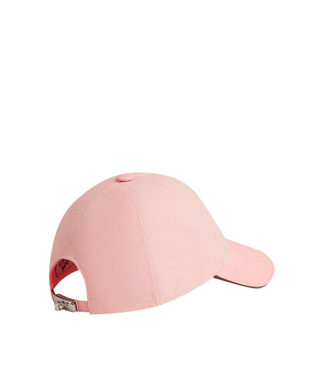 HERMES Розовая хлопковая кепка, фото 1