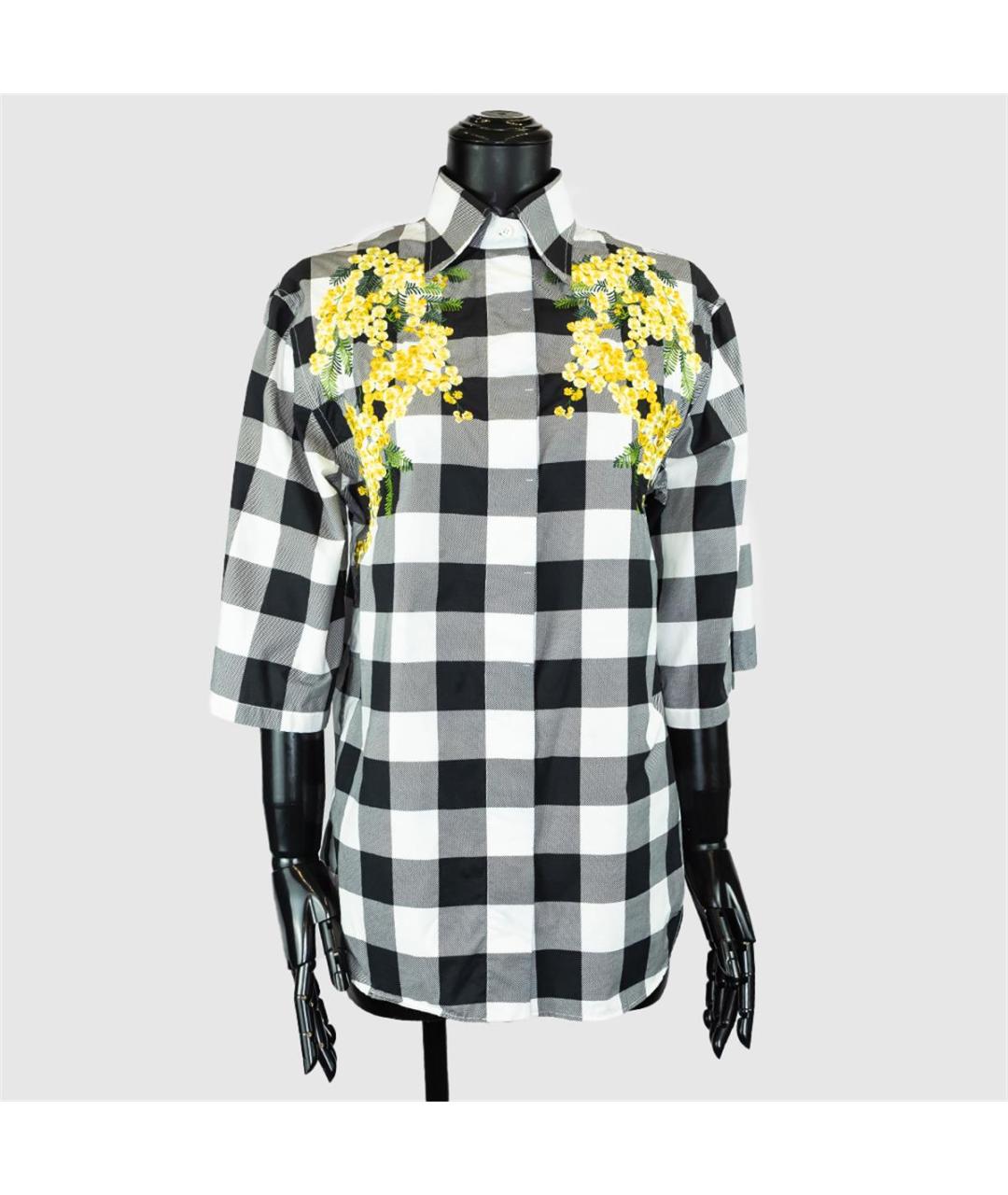 DOLCE&GABBANA Черная хлопковая рубашка, фото 4