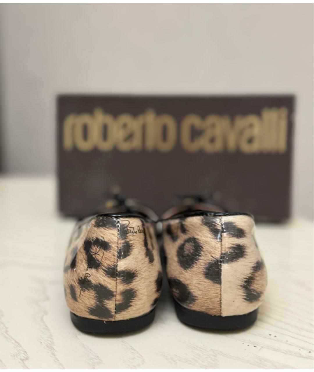 ROBERTO CAVALLI Балетки из лакированной кожи, фото 4