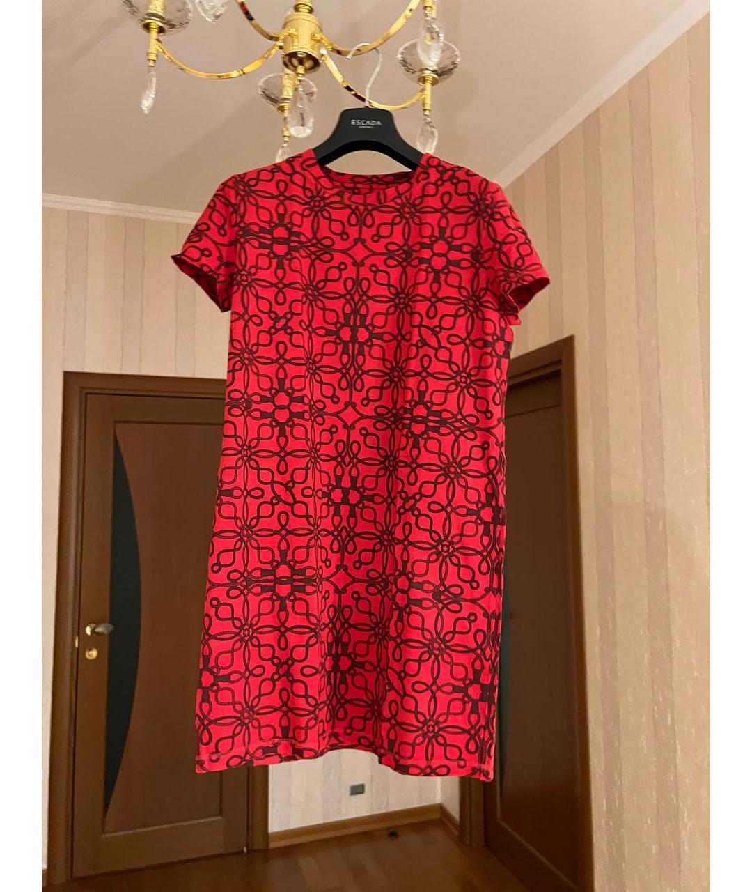 HERMES Красное хлопковое повседневное платье, фото 6