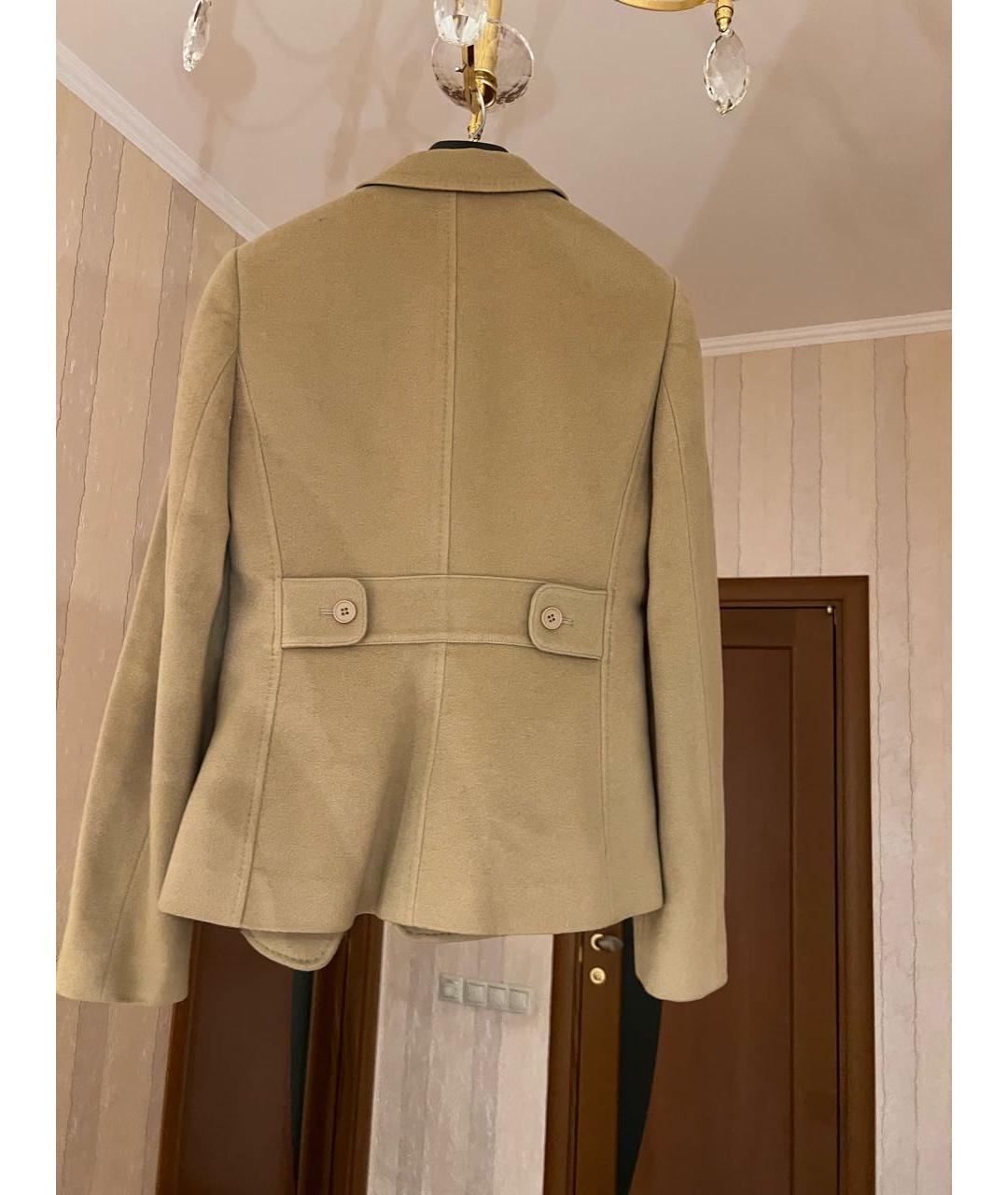 EMPORIO ARMANI Бежевое шерстяное пальто, фото 2