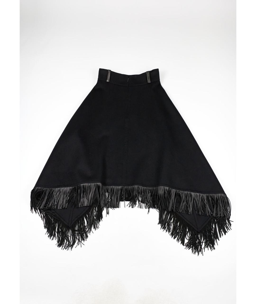 SAINT LAURENT Черная шерстяная юбка макси, фото 2