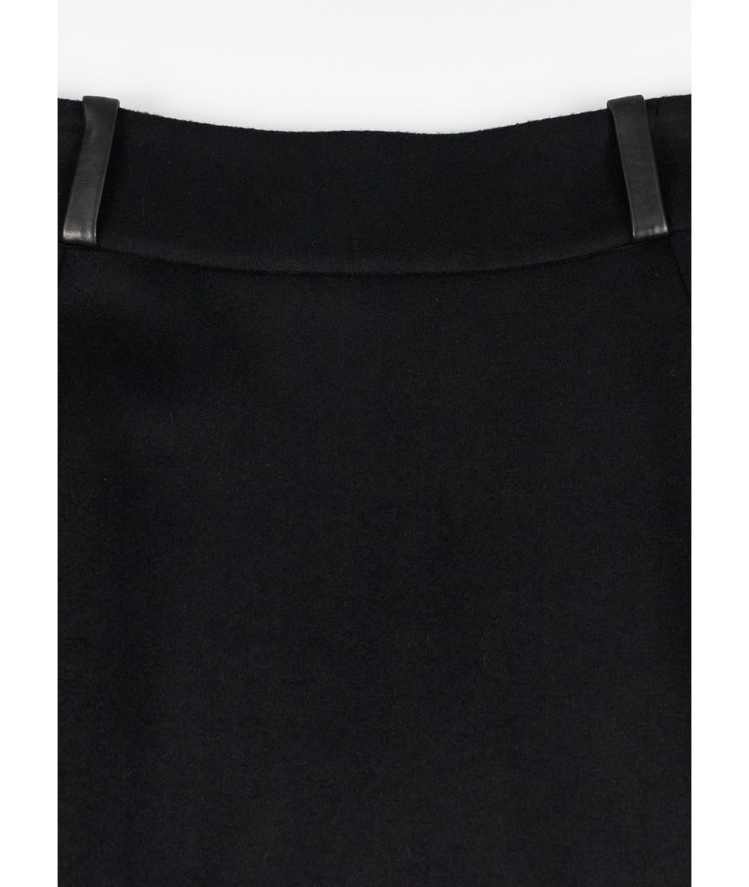 SAINT LAURENT Черная шерстяная юбка макси, фото 4