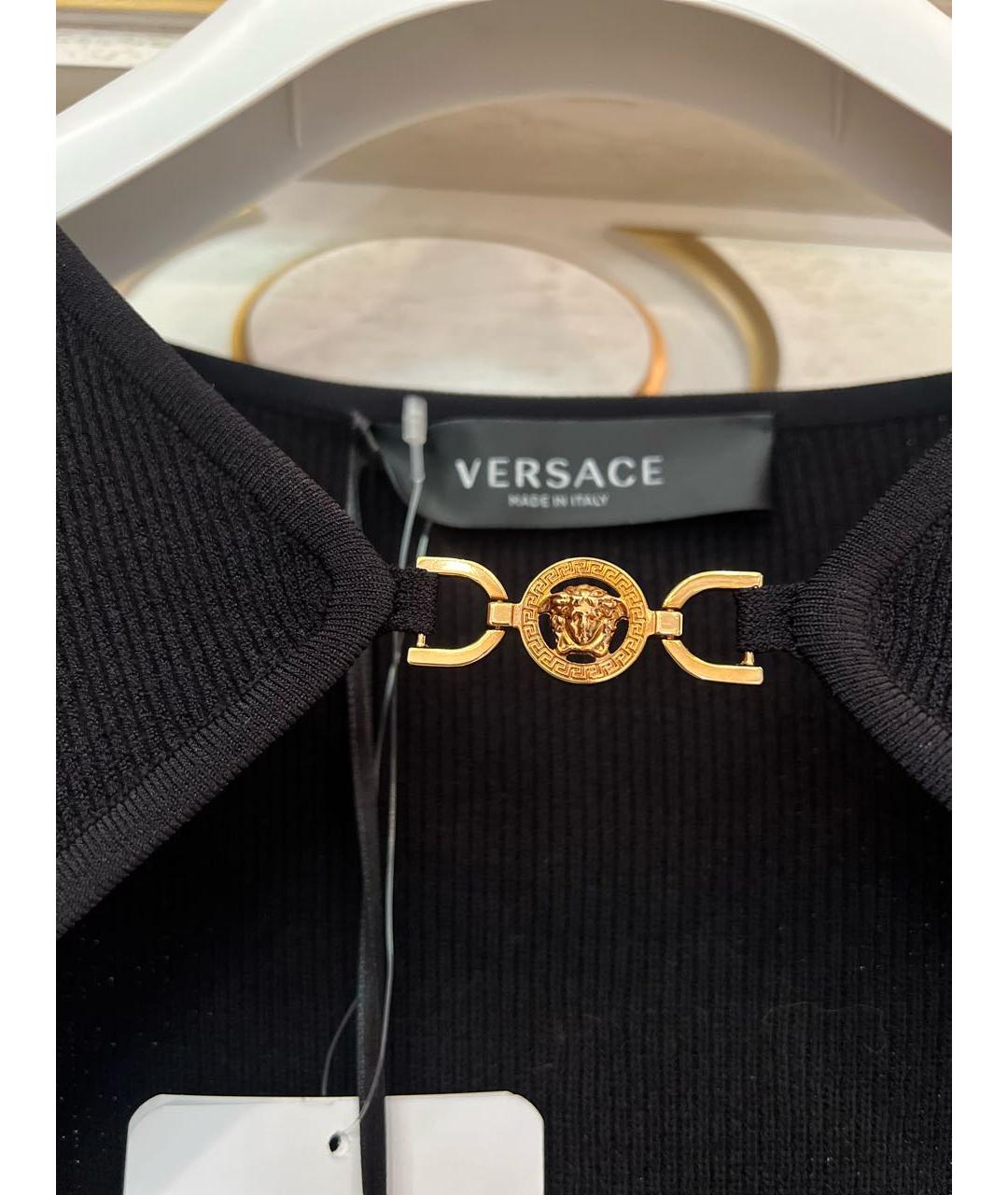 VERSACE Черное вечернее платье, фото 4