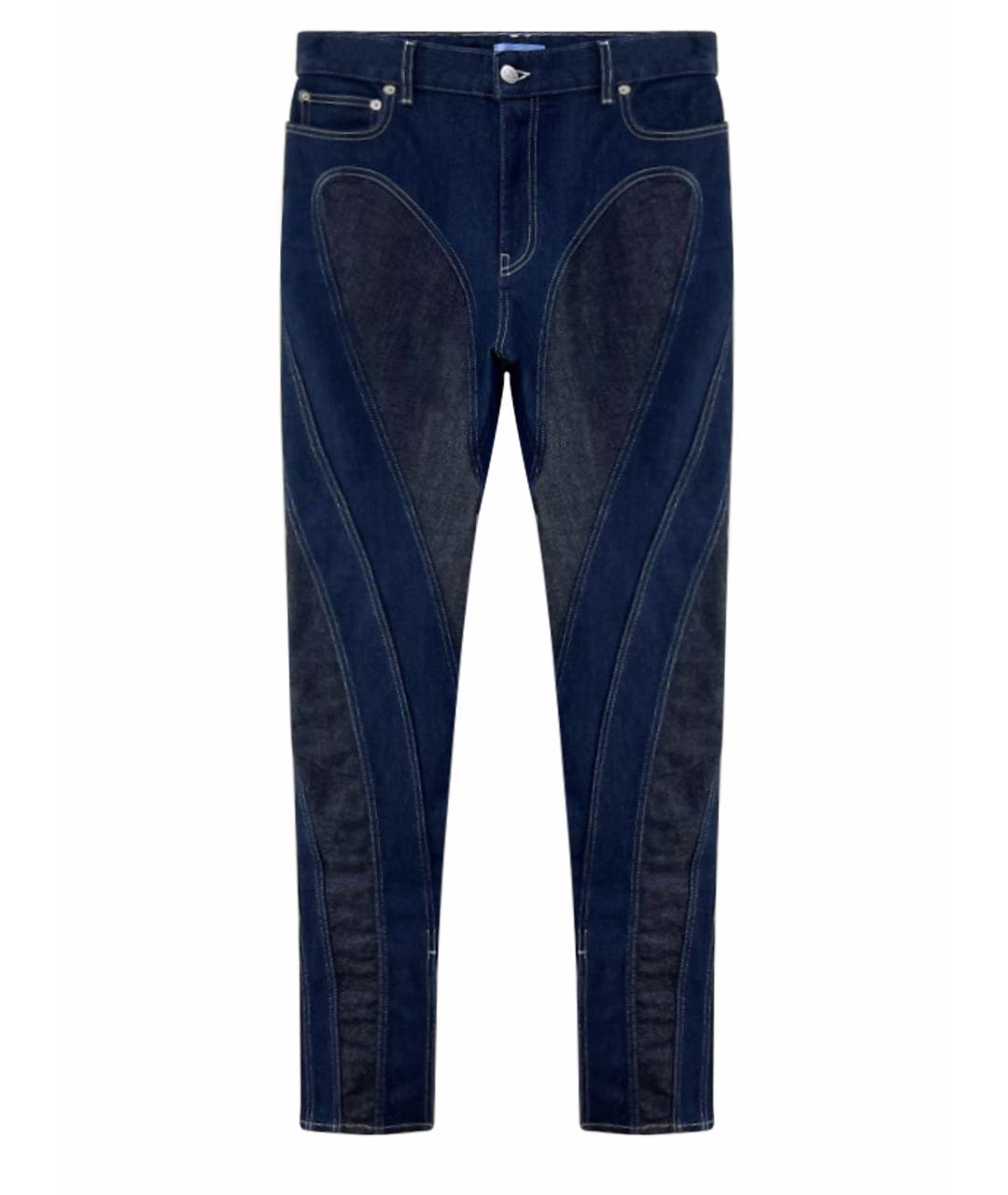 MUGLER Темно-синие прямые джинсы, фото 1